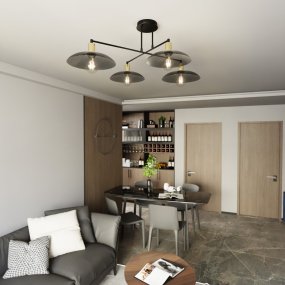 Spirit 100cm Zwart plafondlamp Van Emibig Lighting - Spirit verlicht niet alleen de kamer, het past ook bij de stijl.