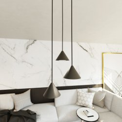 Elit Premium Ø20 Zwart hanglamp Van Emibig Lighting - Elit is een uniek verlichtingsarmatuur met een modern en minimalistisch design.