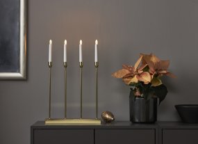 Lottie Messing Van Star Trading - Versier het met Advent en Kerstmis, zet het voor het raam of op een fles.