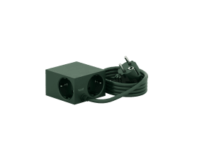 Cuboid Donkergroen Van Kord - Meerdere montagemogelijkheden - Bevestig direct op metalen oppervlakken met de magnetische zijkanten, gebruik de meegeleverde wrijvingsvlakhouder voor een stabiele plaatsing op tafel of bevestig hem aan de muur met 3M-tape voor een discreet en gemakkelijk bereikbaar stopcontact.