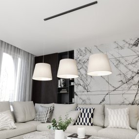 Epoca 116cm Beige hanglamp Van Emibig Lighting - Dankzij het klassieke ontwerp met een moderne touch past Epoca zowel in traditionele als in moderne interieurs en voegt het een discreet maar charmant karakter toe aan de kamer.