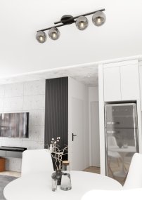 Kairo 87cm Zwart/Rokerig plafondlamp Van Emibig Lighting - Het elegante design past perfect in elk huis en elke stijl.