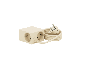 Cuboid Parelmoer Ivoor Van Kord - Meerdere montagemogelijkheden - Direct te bevestigen op metalen oppervlakken met de magnetische zijkanten, gebruik de meegeleverde wrijvingsoppervlakhouder voor een stabiele plaatsing op tafel of bevestig hem aan de muur met 3M-tape voor een discreet en gemakkelijk bereikbaar stopcontact.