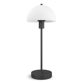 Vienda 48cm Zwart tafellamp Van Herstal - De Vienda tafellamp heeft een klassiek en elegant design, waardoor de lamp jarenlang in huis gebruikt kan worden.