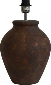 Casagrande 54cm Donker terracotta Van Hallbergs - Casagrande is een elegante lampenvoet met een rustiek design.