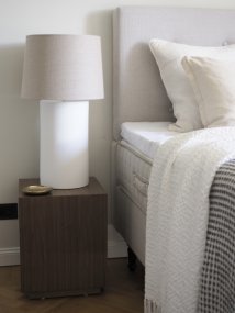 Manhattan 50cm Mat wit lampenvoet Van Hallbergs - Manhattan is een stijlvolle lampenvoet met een modern design.