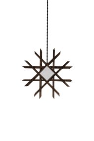 Lea Ø45 Bruin Van Globen Lighting - Deze lamp is een mooie blikvanger voor het raam, aan de muur of staand; een kantoor en is van beide kanten even mooi.