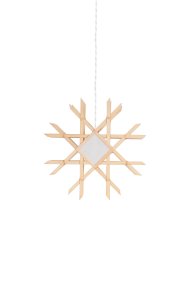 Lea Ø45 Natuur Van Globen Lighting - Deze lamp is een mooie blikvanger voor het raam, aan de muur of staand; een kantoor en is van beide kanten even mooi.