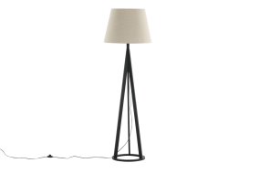 Kona Zwart vloerlamp Van Venture Design - Kona is een staande lamp van hout.