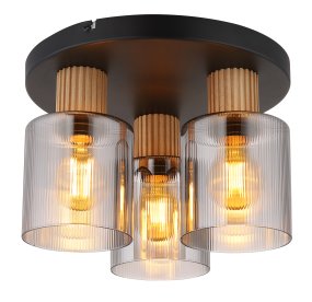 Aleidis 3 Rookkleurig plafondlamp Van Globo Lighting - Aleidis &auml;r en modern plafond med elegant design.