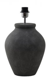 Casagrande 54cm Donkergrijs Van Hallbergs - Casagrande is een elegante lampenvoet met een rustiek design.