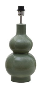 Verdi 50cm Groente lampenvoet Van Hallbergs - De Verdi lampenvoet heeft een prachtige, organisch gevormde voet in een zacht peervormig design.