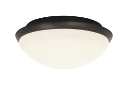 Siracusa Ø25 Wit badkamerlamp Van Aneta Lighting - De lamp wordt met schroeven aan het plafond bevestigd en de stroomaansluiting is vast.