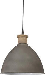 Roseville Ø32 Grijs hanglamp Van PR Home - De plafondlamp is gemaakt van metaal en heeft een 1,6 meter lang snoer met een plafondkapje in dezelfde kleur als de lamp.