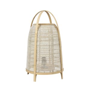 Jacinto 60cm Natuur tafellamp Van Light & Living - Creëer een warme en harmonieuze sfeer met Jacinto, een stijlvolle lamp van bamboe en linnen.