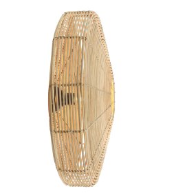 Mataka Ø60 Natuur wandlamp Van Light & Living - Geef uw huis een warme en uitnodigende sfeer met Mataka, een wandlamp van rotan.
