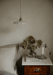 Gustav Ø20 Groente raamlamp Van Strömshaga - Een elegante plafondlamp die klein en strak is en mooi past boven een keukentafel, in een raam of in een slaapkamer.