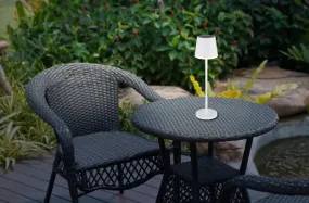 Bordslampa LED Wit solarlamp Van Globo Lighting - Den diskreta designen sm&auml;lter in i alla milj&ouml;er och med IP44-klassning &auml;r den t&aring;lig mot v&auml;der och vind.