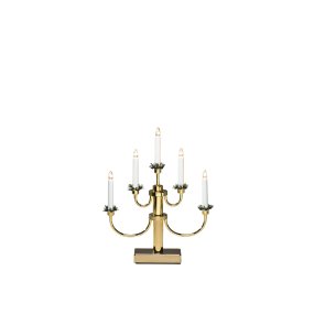 Candelabra 5 Lights Messing Van Konstsmide - Perfect om een gezellige en uitnodigende sfeer te cre&euml;ren tijdens de advent en kerst.