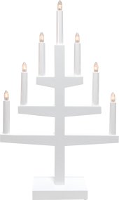 Trapp Wit Van Star Trading - Zet de kandelaar bijvoorbeeld voor het raam om een gezellige Adventssfeer in huis te cre&euml;ren.