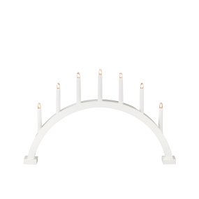 Arch 7 Lights Mat wit Van Konstsmide - Uitgerust met lichtbronnen die een aangenaam licht verspreiden en bijdragen aan een gezellige sfeer tijdens de kerstdagen.