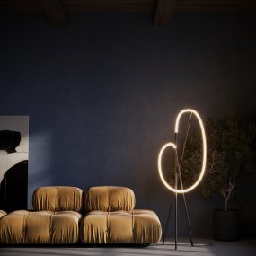 Crochet Zwart Van Maytoni - De hangende LED-lamp zorgt voor een krachtig en sfeervol licht dat de kamer vult, terwijl de lamp een opvallend designelement vormt.