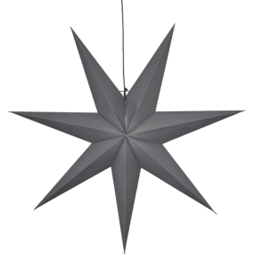 Ozen Ø100 Grijs Van Star Trading - Grijze papieren ster met een diameter van 100 cm.