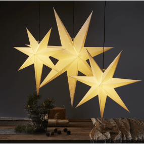 Frozen Ø100 Wit Van Star Trading - Witte papieren ster met een diameter van 100 cm.