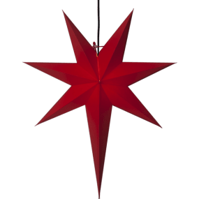 Rozen 65cm ROOD Van Star Trading - Rode papieren ster met een hoogte van 65 cm.
