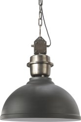 Manchester Ø35 Grijs hanglamp Van PR Home - De ketting en het plafondkapje zijn gemaakt van sterling zilver.