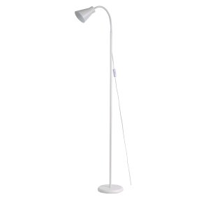 Ebba Wit vloerlamp Van Oriva - Ebba is een tijdloze vloerlamp met een stijlvol design, gemaakt van wit metaal.
