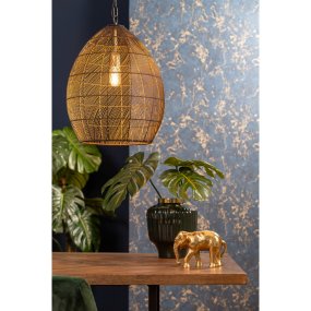 Meya Ø30 Zwart/goud hanglamp Van Light & Living - 