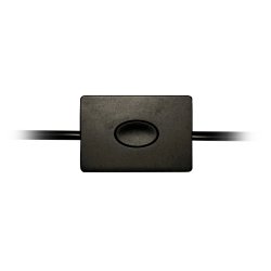 Dimmer Zwart Van Lightson - U plaatst de dimmer eenvoudig voor de lampen die u wilt dimmen en bedient deze vervolgens met de bediening op de dimmer.