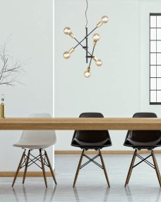 Cross 55cm Zwart hanglamp Van Trio Lighting - 
