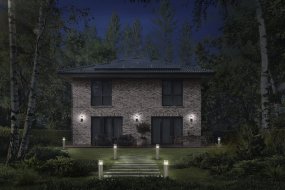 Ebro Donkergrijs buitenlamp Van Ledvance - Deze lamp is gemaakt van roestvrij staal en polycarbonaat en is zowel duurzaam als weerbestendig.