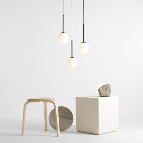 Bosso Ø44 Zwart Van Artera - Het zachte licht van de lamp creëert een warme en uitnodigende sfeer, terwijl de stijlvolle metalen details een vleugje luxe toevoegen.