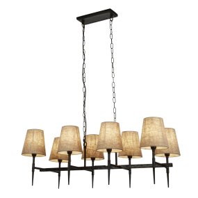 Gothic 90cm Zwart hanglamp Van Searchlight - De verstelbare hoogte maakt het gemakkelijk om de lamp aan te passen aan de kamer - hang hem laag boven de eettafel voor een gezellige, sfeervolle sfeer, of hoger in de woonkamer als een effectief middelpunt in het interieur.