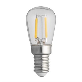 E14 Peerlamp 0,8W 2200K Dimbaar Transparant Van Unison - Deze P&auml;ron LED-lamp met een heldere E14-fitting heeft een lichtopbrengst van 0,8W en een kleurtemperatuur van 2200K.