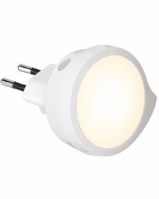 Nachtlamp Sensor LED Wit kinderlamp Van Star Trading - De lamp kan direct op een standaard stopcontact worden aangesloten en heeft geen batterijen of kabels nodig.
