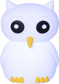 Owl Wit kinderlamp Van Star Trading - Een transformator is niet inbegrepen en de lamp werkt op 3,7V DC.