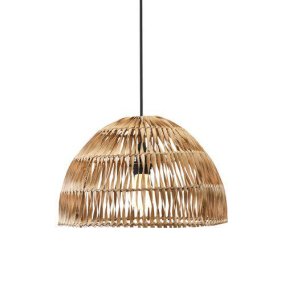 Lace Ø37 Natuur hanglamp Van PR Home - De Lace plafondlamp is handgemaakt van broos gedraaid rotan, wat een sfeervolle uitstraling in huis creëert.