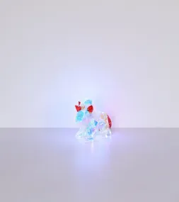Brondar Transparant kinderlamp Van Globo Lighting - De Brondar tafellamp maakt indruk met zijn unieke eenhoorndesign in kristallook en is een magisch detail in elke kamer.
