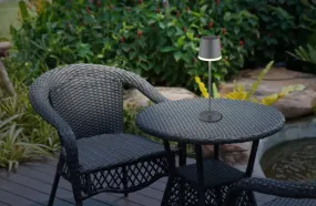 Bordslampa LED Antraciet solarlamp Van Globo Lighting - Den diskreta designen sm&auml;lter in i alla milj&ouml;er och med IP44-klassning &auml;r den t&aring;lig mot v&auml;der och vind.