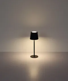 Vancouver 28cm Zwart Draagbare Van Globo Lighting - Gemaakt van matzwart metaal met een opaalkleurige kunststof kap, geeft hij een stijlvolle en verfijnde indruk.