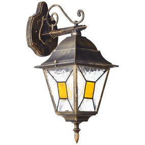 Janel Antiek zwart buitenlamp Van Brilliant - De Janel buitenlamp is de perfecte keuze voor het verlichten van de entree van uw huis.