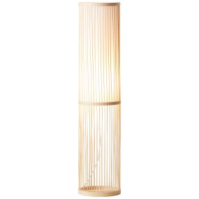 Nori Natuur vloerlamp Van Brilliant - Gemaakt van milieuvriendelijk bamboe en elegant textiel, creëert het een uitnodigende en harmonieuze sfeer.