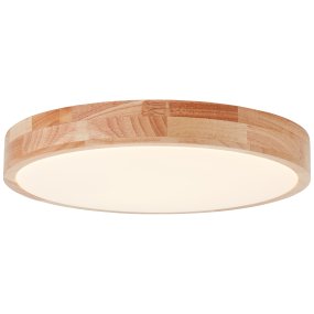Slimline Ø40 Licht hout plafondlamp Van Brilliant - Ideaal voor wand- en plafondmontage, past in zowel functionele als stijlvolle omgevingen.