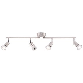 Prato 4 Nikkel spot Van Brilliant - Ideaal om het licht te richten waar u maar wilt en zo een optimale verlichting in uw huis te creëren.