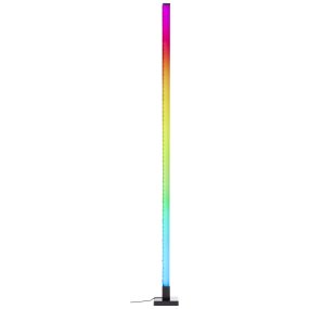Neele Zwart vloerlamp Van Brilliant - De lamp heeft een ingebouwde muzieksensor die ervoor zorgt dat het licht pulseert op het ritme van de muziek.