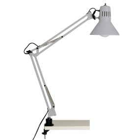 Hobby 70cm Titanium bureaulamp Van Brilliant - De lamp is voorzien van een handige drukknop voor eenvoudig aan- en uitzetten en wordt geleverd met een 1,6 meter lang snoer.